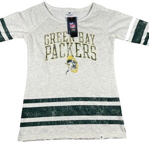 Fanatics Womens Size M Multicolor Green Bay Packers NFL‎ Pro Line T-Shirt NWT